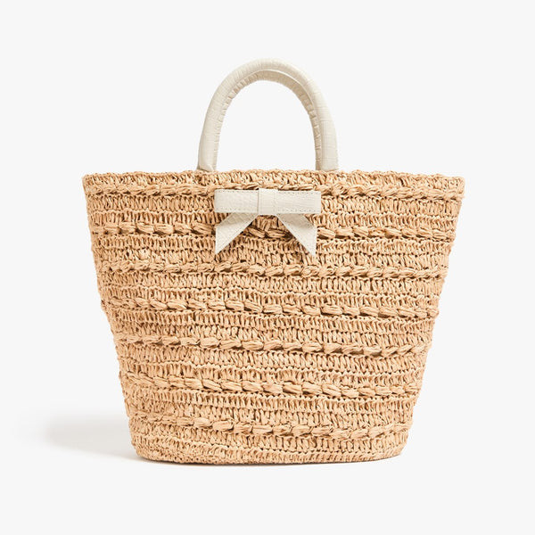 pamela munson The Bow Tote Off White