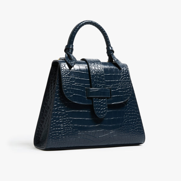 Pamela Munson The Lady Bag Leather Navy