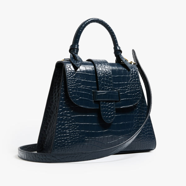 Pamela Munson The Lady Bag Leather Navy