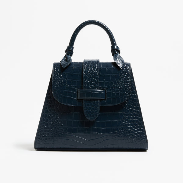 pamela munson The Lady Bag Leather Navy
