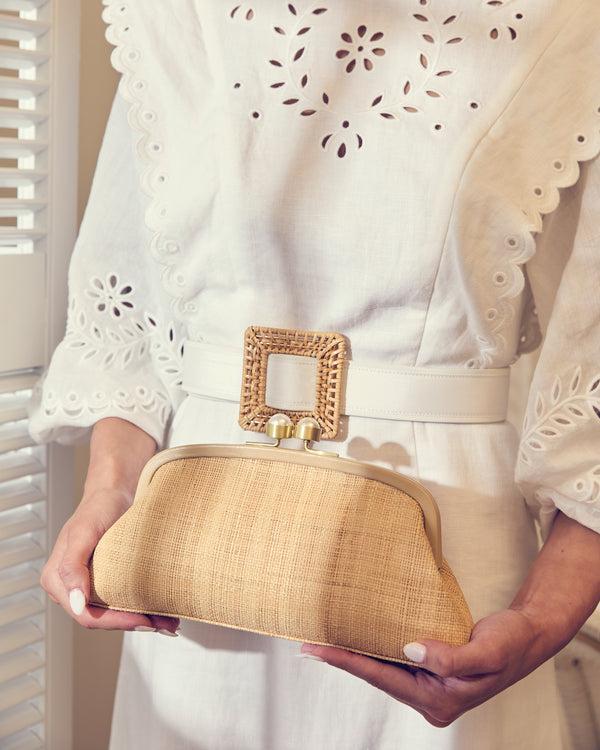 Pamela Munson The Lee Clutch Natural