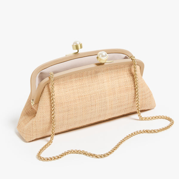 Pamela Munson The Lee Clutch Natural