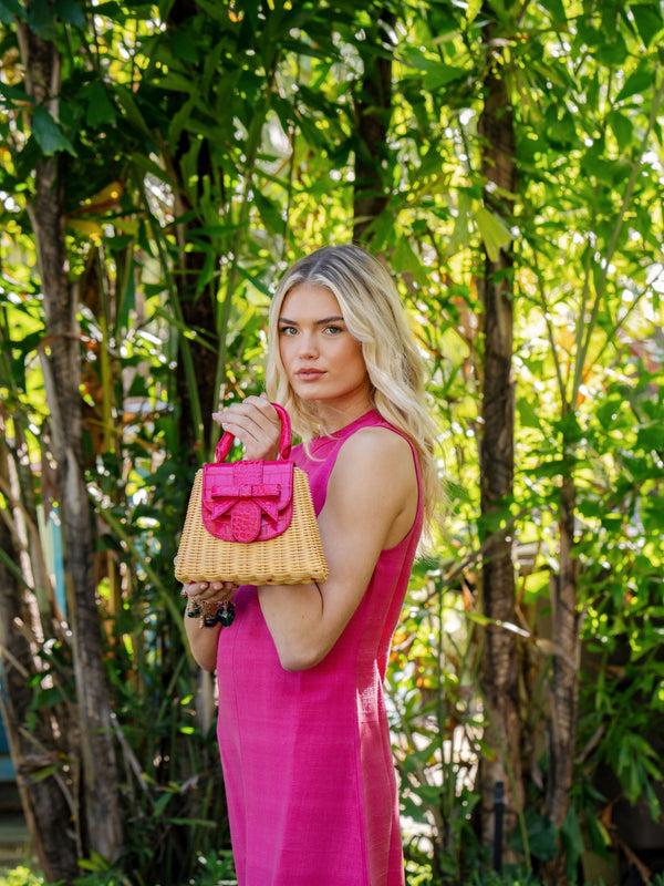 Pamela Munson The Petite Lady Bag Bow Sand