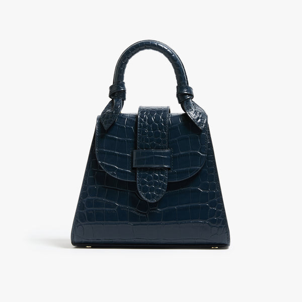 pamela munson The Petite Lady Bag Leather Navy