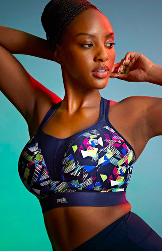 panache Boundless Non Wired Sports Bra - Graphic Print