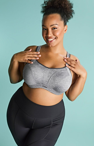 panache Activate Wired Sports Bra - Charcoal Marl
