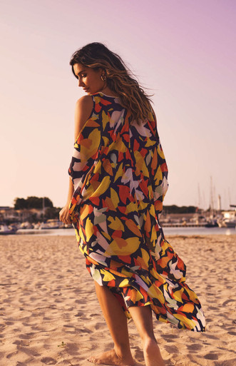 panache Tammy Long Kaftan - Puglia Print