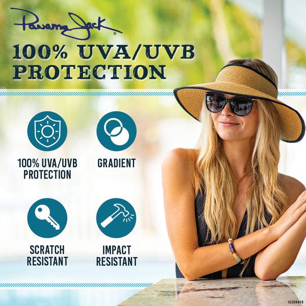 Panama Jack Classic Two-Tone Large Square Frame Sunglasses