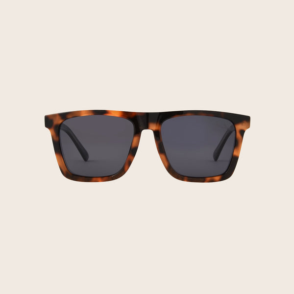 Panama Jack Dunes | Premium Polarized Shiny Tortoise Square Sunglasses