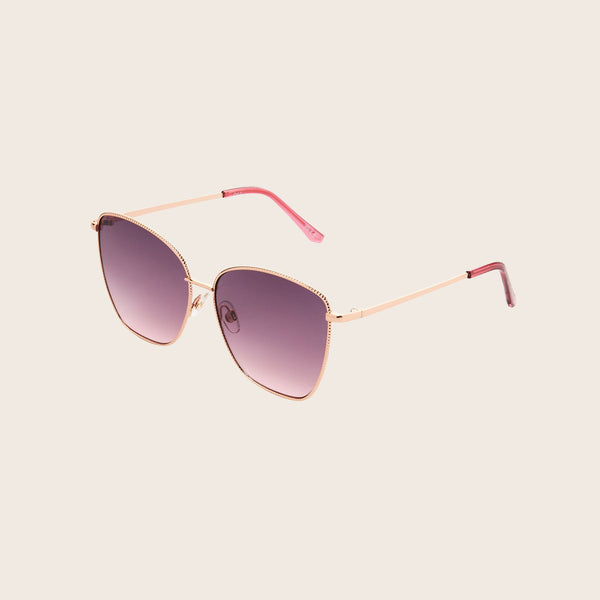 Panama Jack Fashion Rose Gold Metal Square Sunglasses