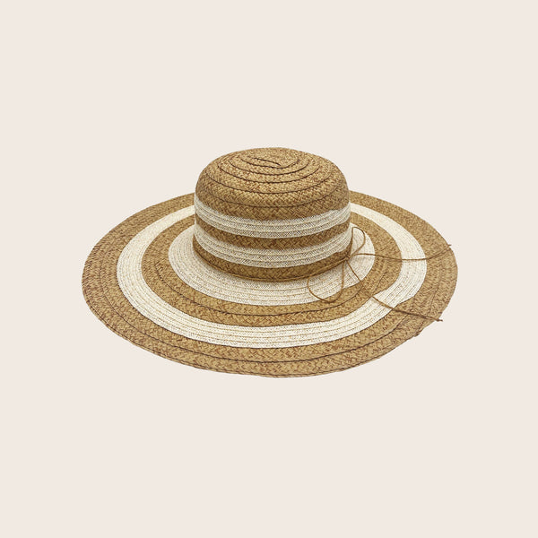 Panama Jack Ivory Two-Tone Paper Braid Straw Hat - All Sales Final