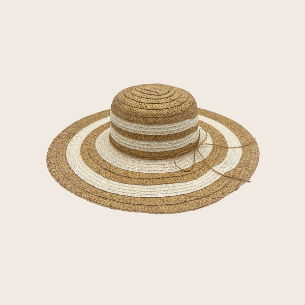 Panama Jack Ivory Two-Tone Paper Braid Straw Hat - All Sales Final