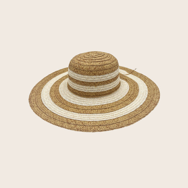 Panama Jack Ivory Two-Tone Paper Braid Straw Hat - All Sales Final