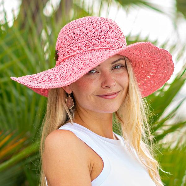 panama jack Crocheted Toyo Sun Hat
