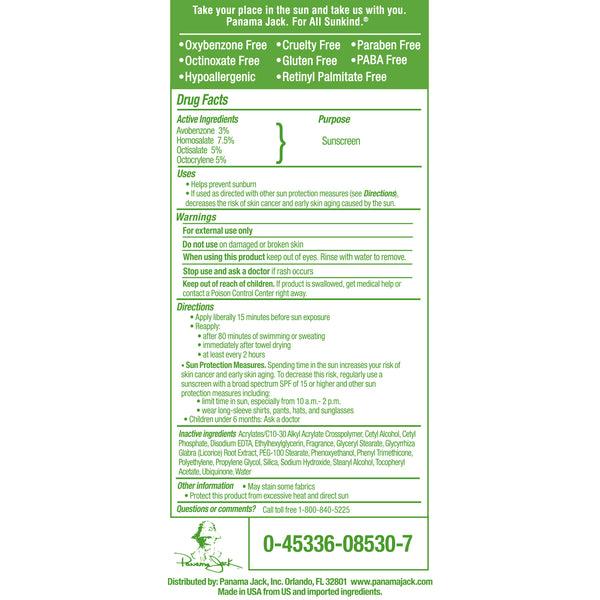 Panama Jack Faces Sunscreen Lotion SPF 30