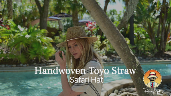 Panama Jack Handwoven Toyo Straw Safari Hat