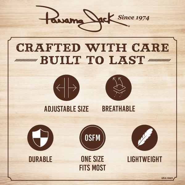 Panama Jack Handwoven Toyo Straw Safari Hat