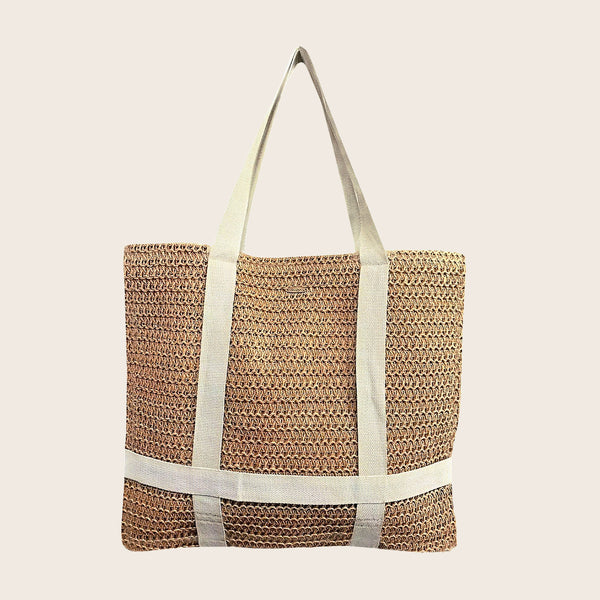 Panama Jack Hat Carrying Crocheted Toyo Tote Bag