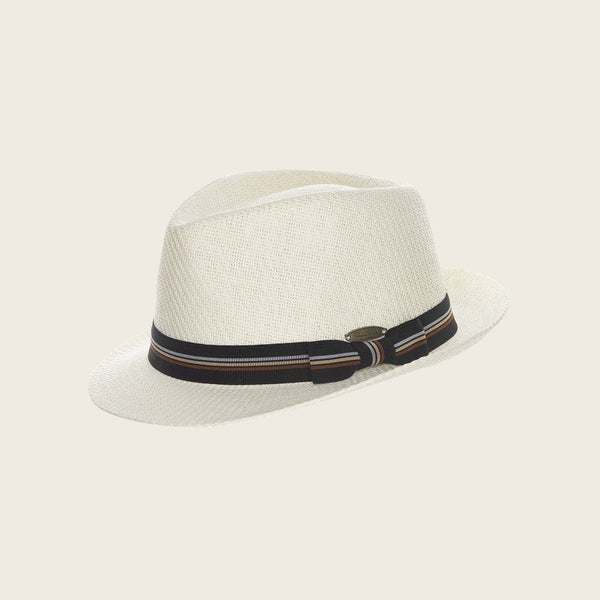 panama jack Matte Toyo Bow Band Fedora Hat