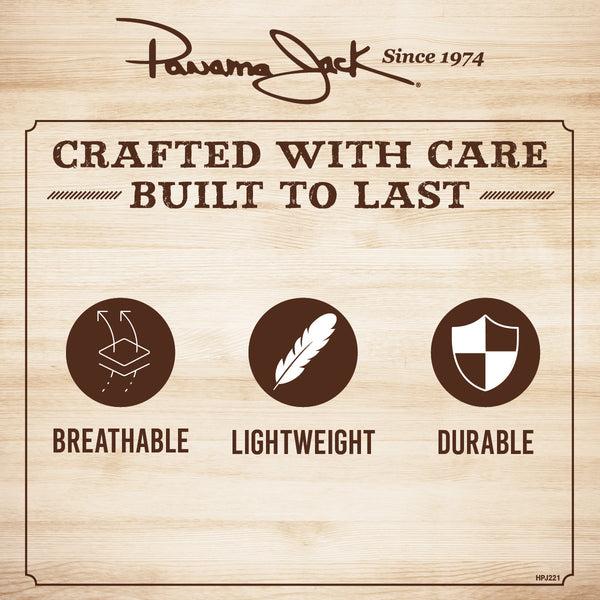 Panama Jack Matte Toyo Stripe Band Fedora Hat