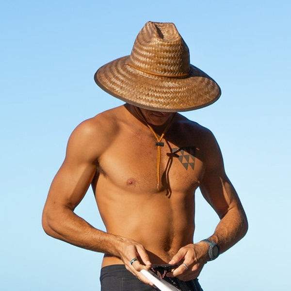 Panama Jack Palm Fiber Lifeguard Hat