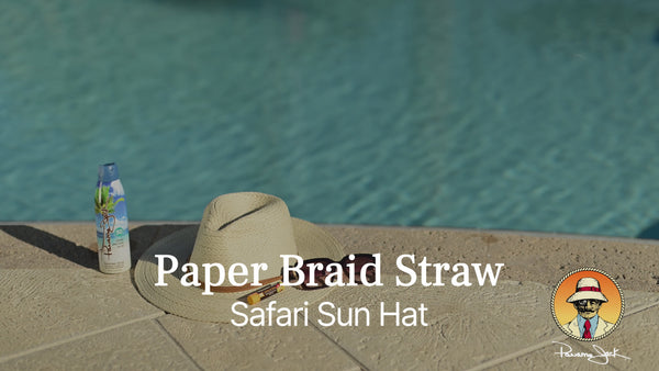 Panama Jack Paper Braid Straw Safari Sun Hat