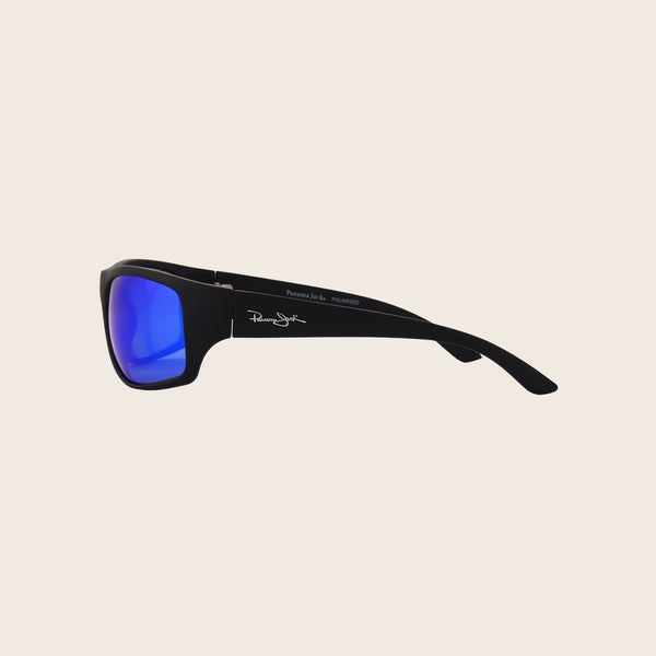 Panama Jack Polarized Blue Mirror Wrap Sunglasses