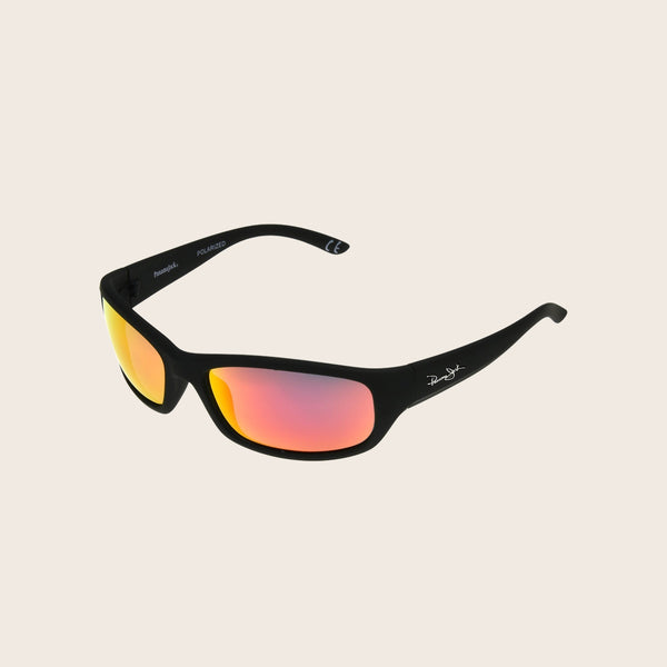 Panama Jack Polarized Red Mirror Wrap Sunglasses