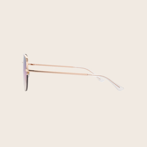 Panama Jack Satin Gold Aviator Sunglasses