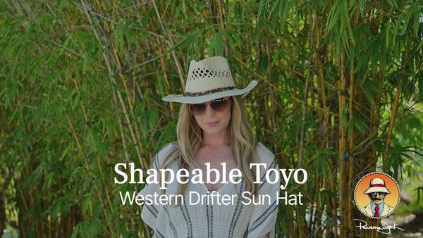 Panama Jack Shapeable Toyo Western Drifter Sun Hat