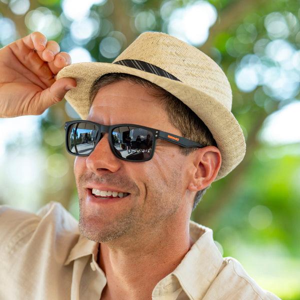 panama jack Striped Band Fedora Hat