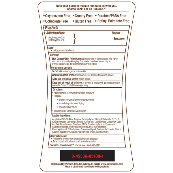 Panama Jack Sunscreen Lotion SPF 8