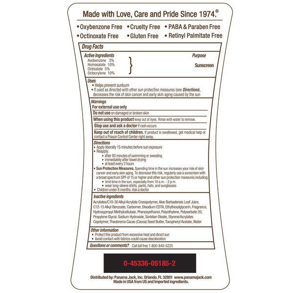 Panama Jack Sunscreen Lotion SPF 85