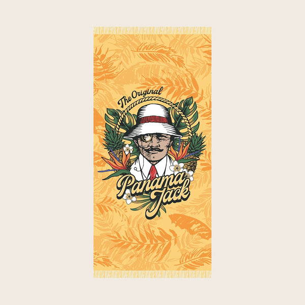 Panama Jack Tropical Man Fringe Beach Towel