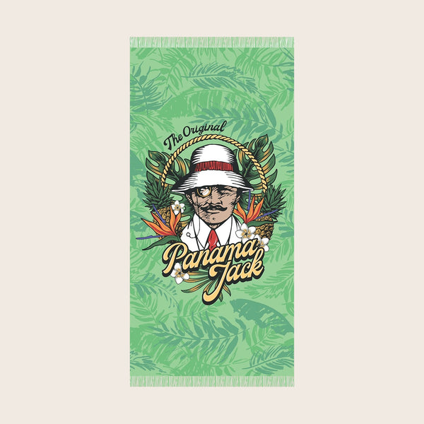 panama jack Tropical Man Fringe Beach Towel