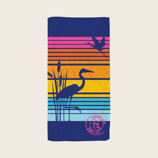 panama jack Wild Heron Beach Towel