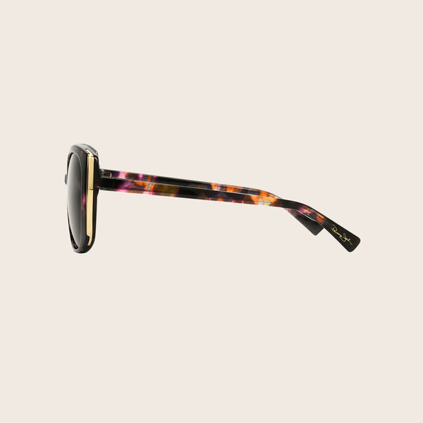 Panama Jack Polarized Multi-Colored Tort Oval Frame Sunglasses