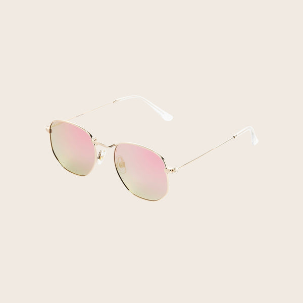 panama jack Polarized Rose Gold Pink Mirror Sunglasses