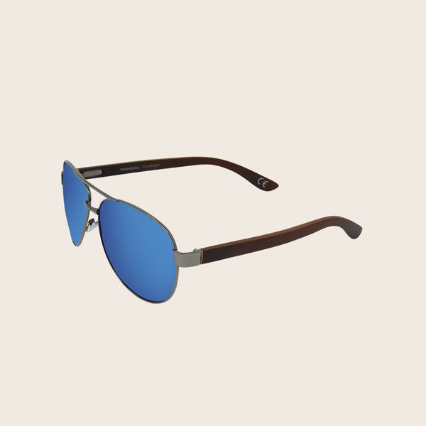 Panama Jack Premium Polarized Aviator Mirror Sunglasses