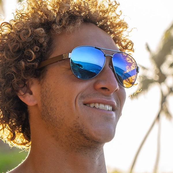 panama jack Premium Polarized Aviator Mirror Sunglasses