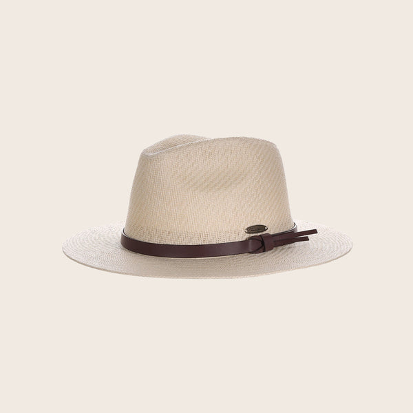 Panama Jack Vegan Leather Band Matte Toyo Safari Hat