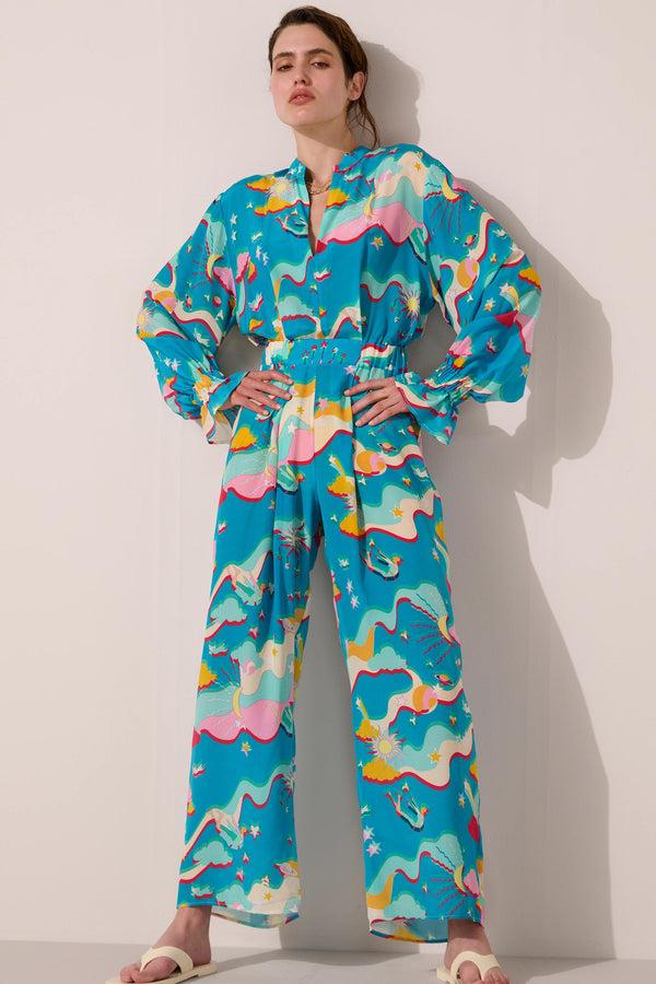 Paolita Astroelevator Felix Silk Jumpsuit