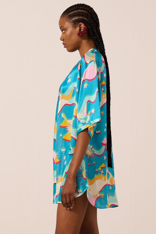 Paolita Astroelevator Lautrec Silk Kimono