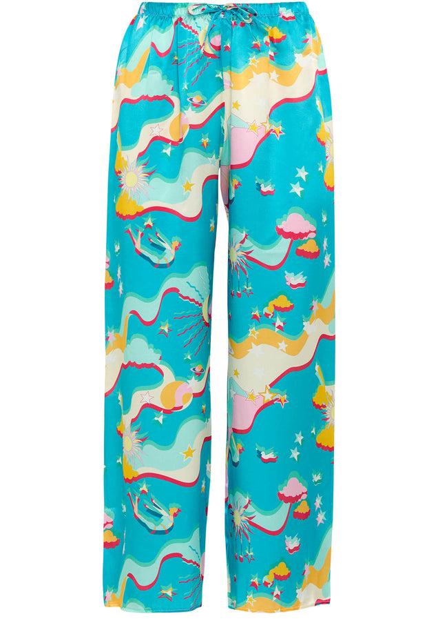 paolita Astroelevator Pigalle Silk Trousers