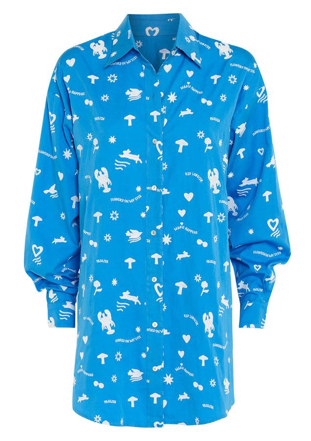 paolita Blue Lobster Shirt