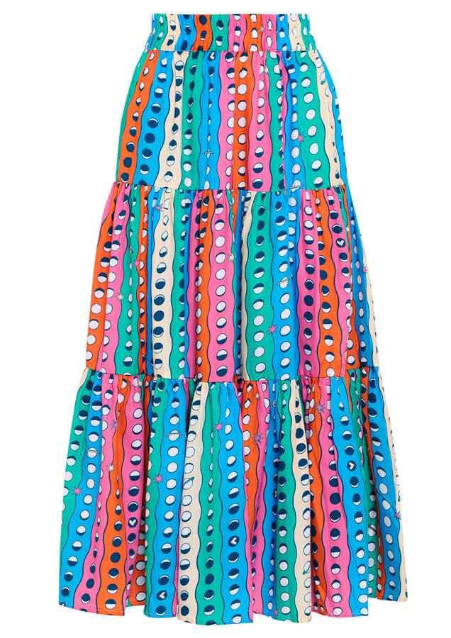 paolita Moonshine Ruffle Midi Skirt