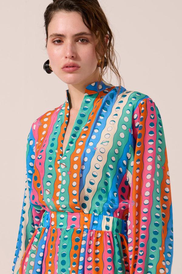 Paolita Moonshine Silk Mary Jane Dress