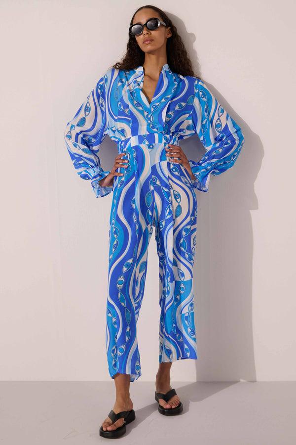 Paolita Ocean Eyes Felix Silk Jumpsuit