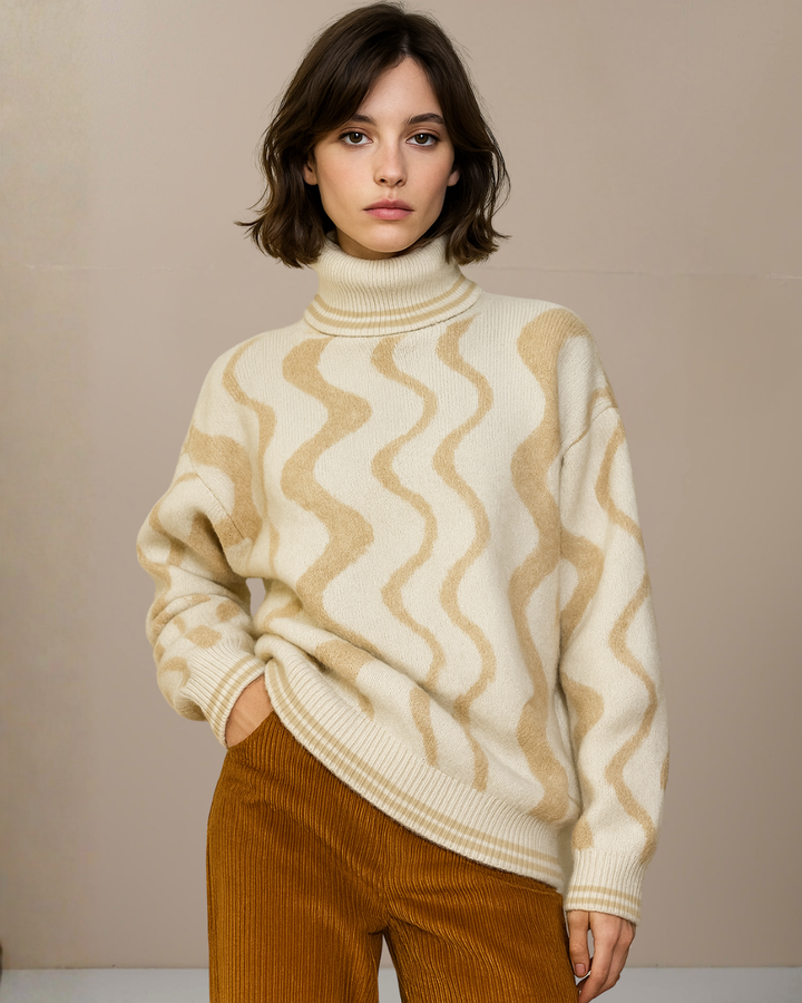 Paolita Sabbia Alpaca Roll Neck Jumper
