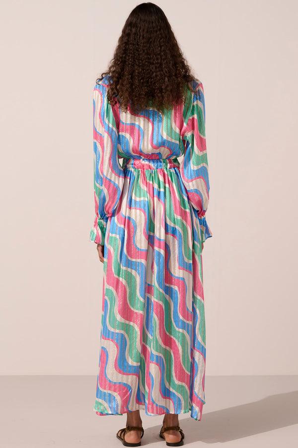 Paolita Synesthesia Silk Mary Jane Dress